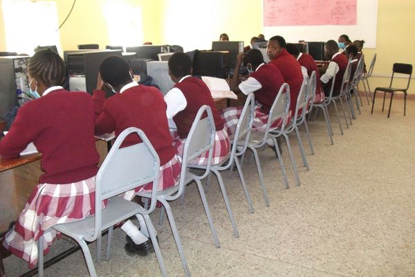 Modern classroom at Lanet Secondary School