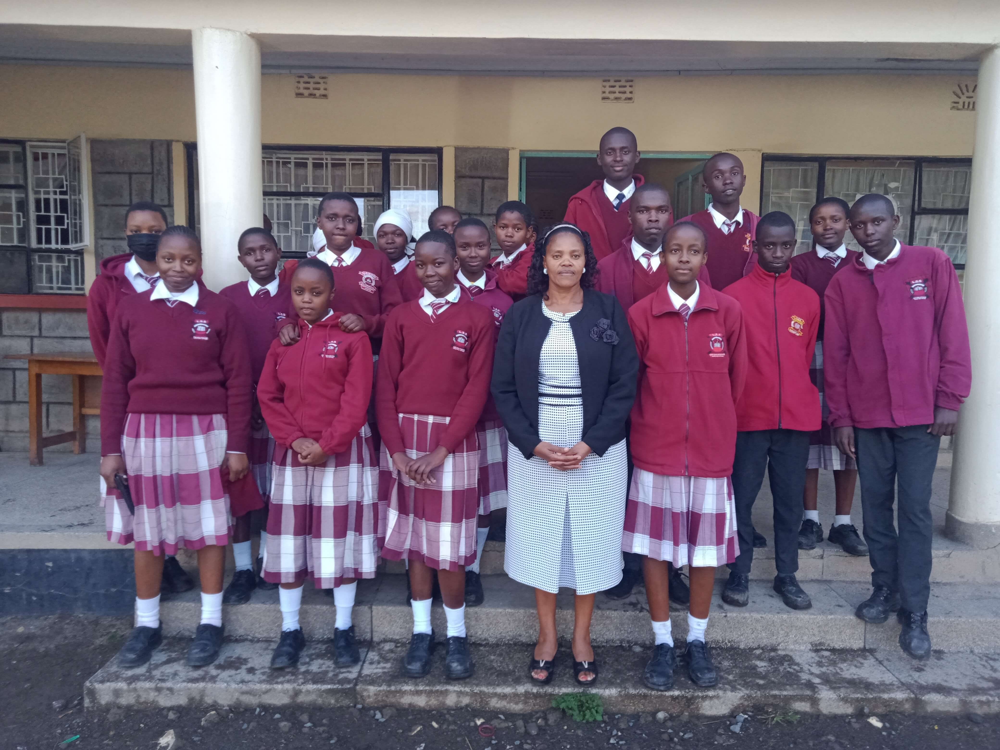 Scout students at Lanet Secondary School