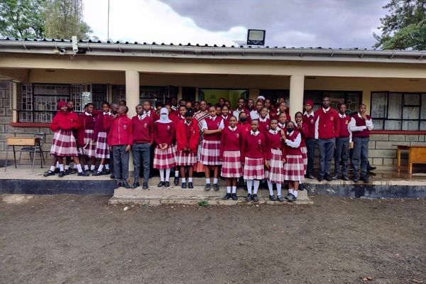 Kenya Red Cross students at Lanet Secondary School